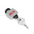 Custom EZ Key Clip Snap-On Keychain - White in use
