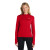 Custom Nike Women's Dri-FIT Element 1/2-Zip Top - Scarlet Front View