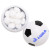 Custom Soccer Ball Mint Container - Black and White