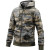 Custom Antler Men's 8.2 oz. Polar Fleece Full Zipper Hoodie with Pockets - Antler-Sand Front View 