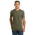 Custom Next Level Apparel Adult CVC Tee - Military Green Front View 