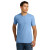 Custom Next Level Apparel Adult CVC Tee - Heather Columbia Blue Front View 