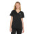 Custom Wink Women's Premiere Flex V-Neck Top - Black Front