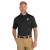 Custom CornerStone Select Snag-Proof Pocket Polo - Black Front view