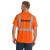 Custom CornerStone ANSI 107 Class 2 Mesh Tee - Safety orange Back view