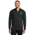 Custom Port Authority Dry Zone UV Micro-Mesh 1/4-Zip - Deep Black Front view