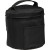 Custom Wellable Recycled Round Travel Case - Black Front View 