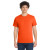 Custom Port & Co Core Blend Tee - Safety Orange Front View