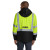 Custom CornerStone - ANSI 107 Class 3 Safety Windbreaker -  Safety Yellow/ Black Back  view