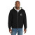 Custom CornerStone Heavyweight Sherpa-Lined Hooded Fleece Jacket - Black Front view