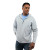 Custom ANETO Men's Lightweight Recycled Packable Jacket - Light grey Front view