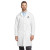 Custom Red Kap Lab Coat - White Front View