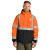 Custom CornerStone ANSI 107 Class 3 Economy Waterproof Insulated Bomber Jacket - Safety Orange Front view