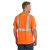 Custom CornerStone ANSI 107 Class 2 Safety T-Shirt - Safety Orange Reflective Front view