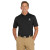 Custom CornerStone Industrial Snag-Proof Pique Polo - Black Front view