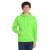 Custom Port & Co Core Fleece Pullover Hooded Sweatshirt - Neon Green Front View
