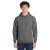 Custom Port & Co Core Fleece Pullover Hooded Sweatshirt - Graphite Heather Front View