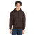 Custom Port & Co Core Fleece Pullover Hooded Sweatshirt - Dark Chocolate Brown Front View