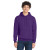 Custom Port & Co Core Fleece Pullover Hooded Sweatshirt - Teal Purple Front View