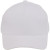 Custom Recycled Cotton Twill 5 Panel Ballcap - White Front View 