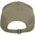 Custom Recycled Cotton Twill 5 Panel Ballcap - Olive Back View 