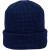Custom Recycled Waffle Beanie - Unisex - Indigo Blue Front View 