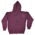 Custom Adult Full Zip Vantage Heather Hoodie - Embroidery - Burgundy Front View 