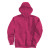 Custom Adult Vintage Heather Hoodie - Screen - Fuchsia Front View 
