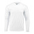 Custom Adult Performance Long Sleeve Hoodie - White Front View 
