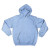Custom Adult Fleece Hoodie - Light Blue Front View 