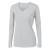 Custom Women's Performance V-Neck T-Shirt - Gray Front View 