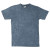 Custom Acid Wash Short Sleeve T-Shirt - Embroidered - Light Blue Front View 