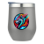 Custom Full Color Cruise Tumbler 12 oz - Gray Front View 