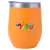 Custom Full Color Cruise Brite Tumbler 12 oz - Orange 
