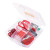 Custom Good Value 10-in-1 Office Supply Kit - Translucent Red Open View 