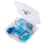 Custom Good Value 10-in-1 Office Supply Kit - Translucent Blue Open View 