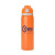 Custom Two-Toned 27oz. Stainless Steel Pop Straw Bottle - Orange Front View 