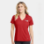 Custom Nike Ladies Dri-FIT Vertical Mesh Polo w/ Screen Print 4.4oz - University Red 