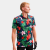 Custom YATTA Golf - Blossom Men's Moisture Wicking Non-Iron Golf Polo Shirts - Full Color Transfer - Jungle Hibiscus 