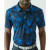 Custom YATTA Golf - Blossom Men's Moisture Wicking Non-Iron Golf Polo Shirts - Full Color Transfer - Midnight Blue 