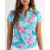 Custom YATTA Golf - Blossom women's Moisture Wicking non iron Golf Polo Shirts - Full Color Transfer - Minty mingo 