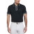 Custom Original Penguin Technical Earl Men's Polo Shirt with Custom Logo - Full Color Transfer - Caviar 