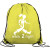 Custom The Graduate - Drawstring Backpack - Pale Yellow Front View