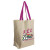 Custom Brunch Tote - Cotton Grocery Tote - Digital - Natural With Pink