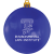 Custom 3" USA-Made Flat Shatterproof Ornament - Blue 