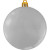 Custom 3" USA-Made Flat Shatterproof Ornament - Silver 
