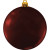 Custom 3" USA-Made Flat Shatterproof Ornament - Maroon Red 