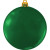 Custom 3" USA-Made Flat Shatterproof Ornament - Green 