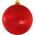 Custom 3" Crystal USA-Made Flat Shatterproof Ornament - Crystal Red 