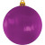 Custom 3" Crystal USA-Made Flat Shatterproof Ornament - Purple 